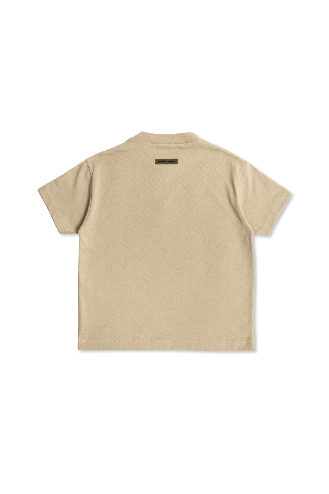 関税込＊FEAR OF GOD ESSENTIALS＊SS24 ヘビーTシャツ ブラウン Fear of God ESSENTIALS: ブラウン ボンディングロゴ Tシャツ